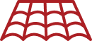 Pictogramme de couverture d'un toit