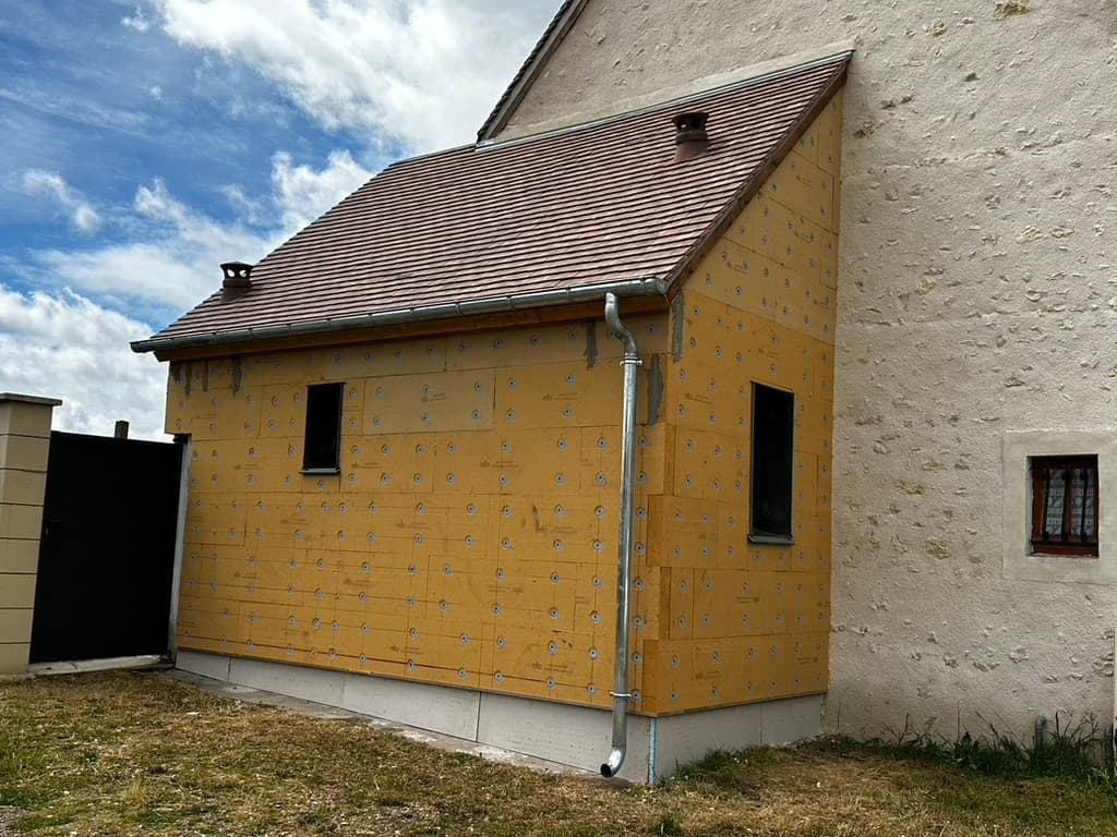 Maison avec une isolation